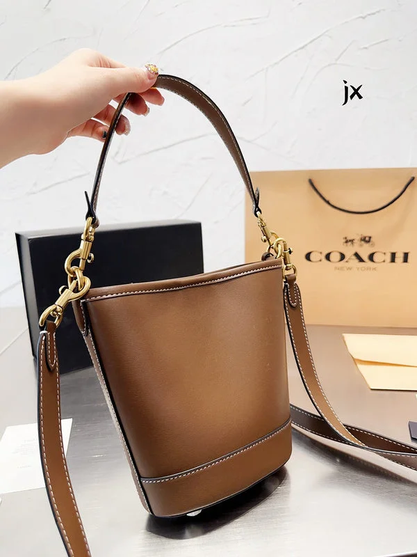 Coach bags with a chain - link trim and a leather body for a modern edgeWF - Coach Bags - 052