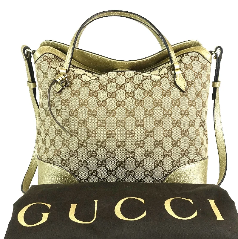 Women Gucci crossbody bags in a bold red colorBree Monogram Canvas Convertible Top Handle Bag