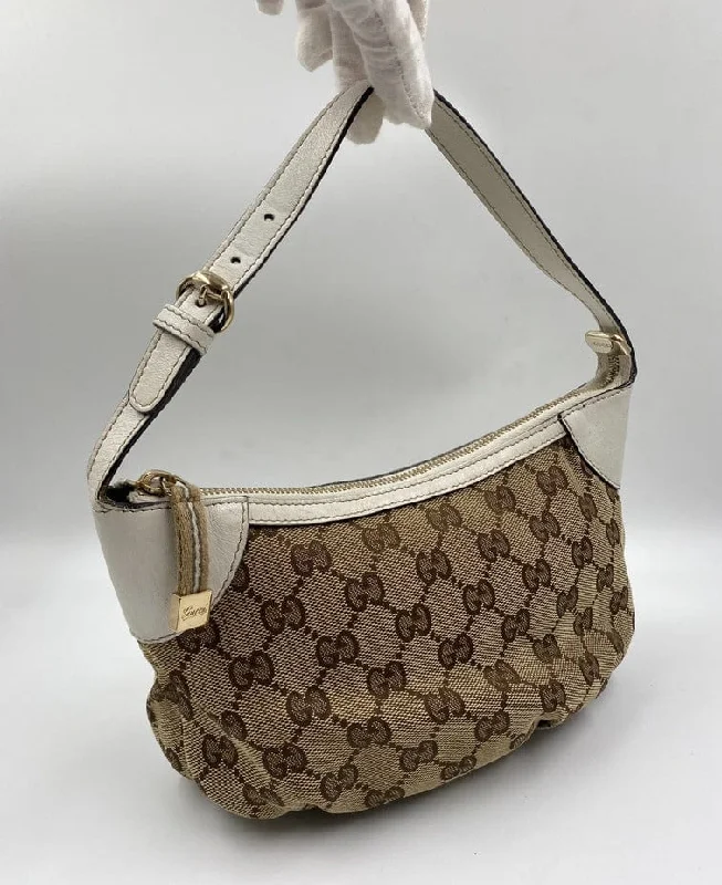 Ladies Gucci shoulder bags with a single - handle designGucci Vintage Logo Canvas Shoulder Bag