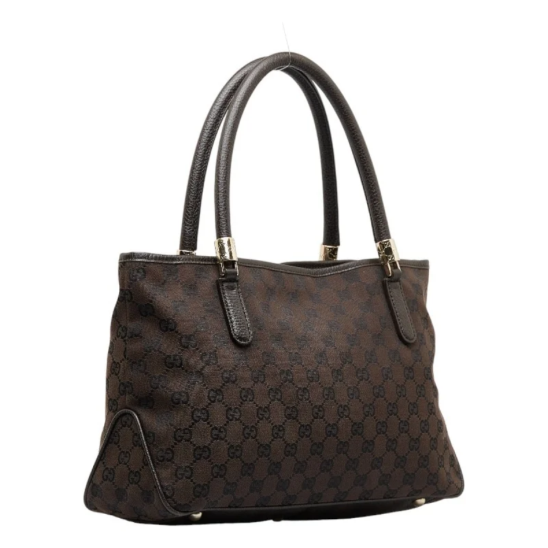 Gucci Marmont bags for women with gold - toned hardwareGUCCI GG Canvas Handbag Shoulder Bag 290826 Brown Leather Women's