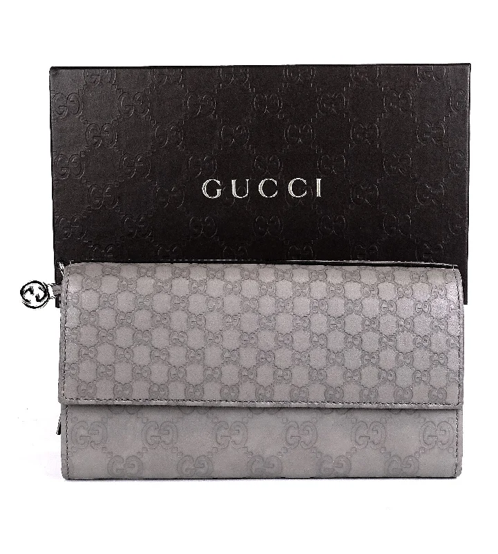 Gucci handbags for women with a metal - framed claspGuccissima Leather Continental Wallet