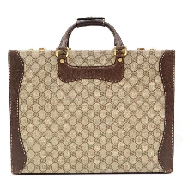 Women Gucci Sylvie bags with a monogram - embossed leatherGuccissima Canvas Vintage Briefcase