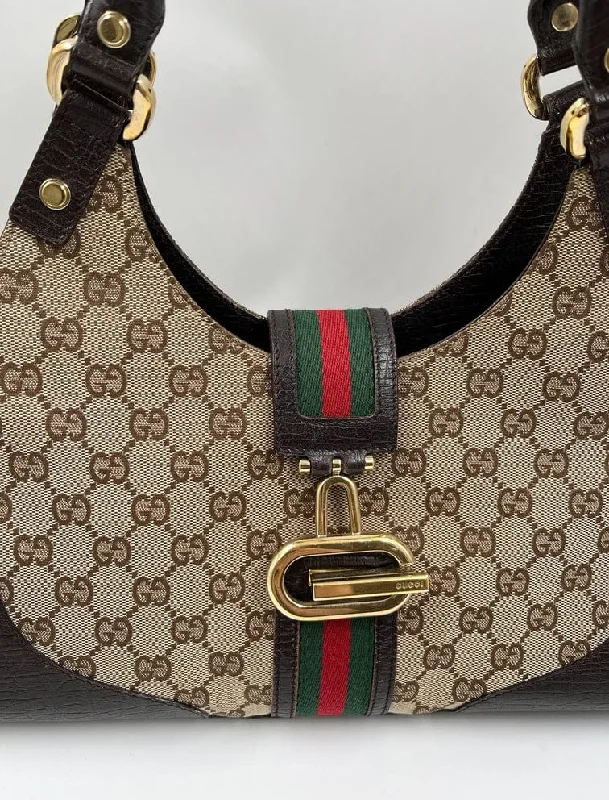 Gucci tote bags for women with a double - handle designVintage Gucci Jackie Bag