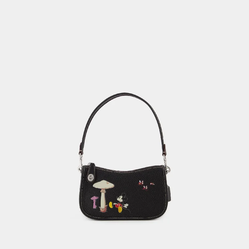 Coach crossbody bags with a woven leather strap for a unique textureDisney Hobo Swinger 20 bag - Coach - Leather - Black