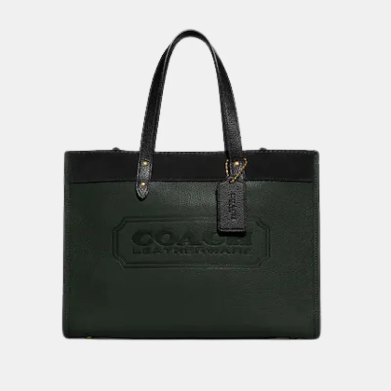 Coach Borough bags with a structured silhouette and a magnetic - snap closureCoach Field Tote 30 In Colorblock With Coach Badge