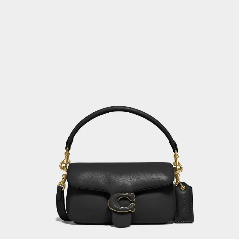 Coach bags with a patent - leather finish for a shiny and sophisticated appearanceTabby Pillow 18 Hobo Bag - Coach - Black - Leather