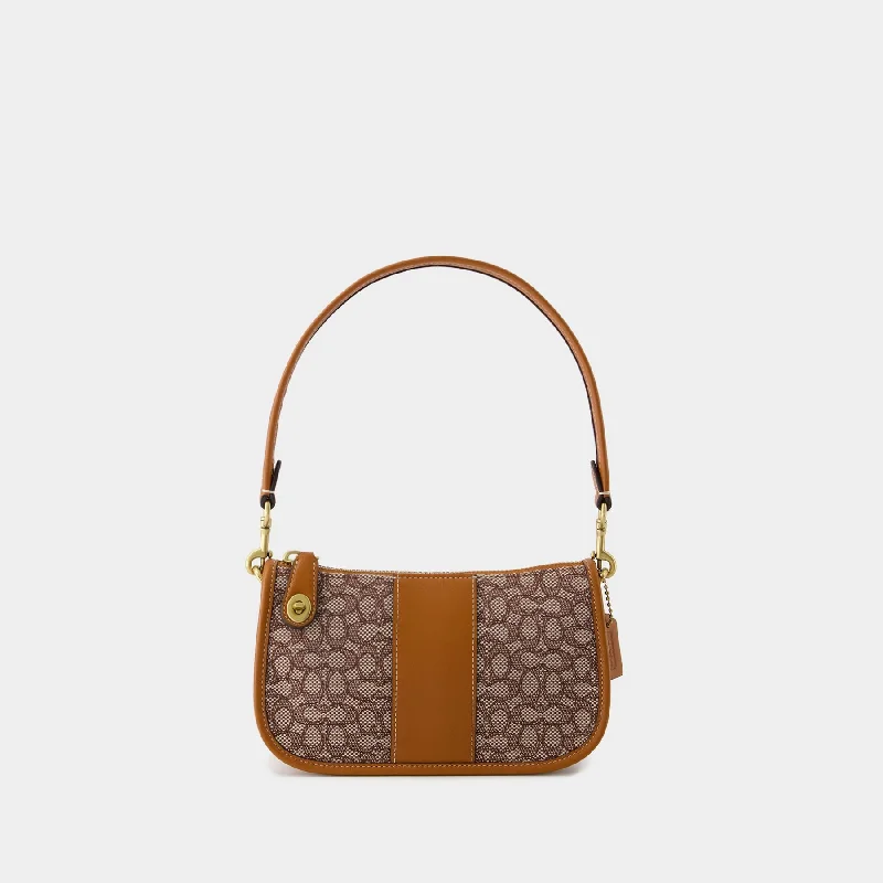 Coach tote bags with a water - resistant lining for practicalitySwinger 20 Hobo Bag - Coach - Leather - Cocoa