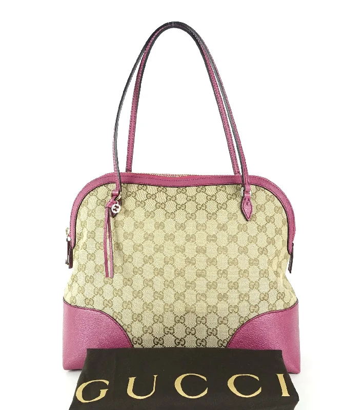 Women Gucci bags with a detachable mobile phone holderBree Monogram Canvas Medium Handbag