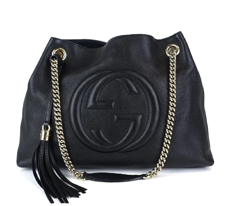 Gucci Dionysus bags for women with tiger - head claspsSoho Chain Strap Calf Leather Tassel Bag