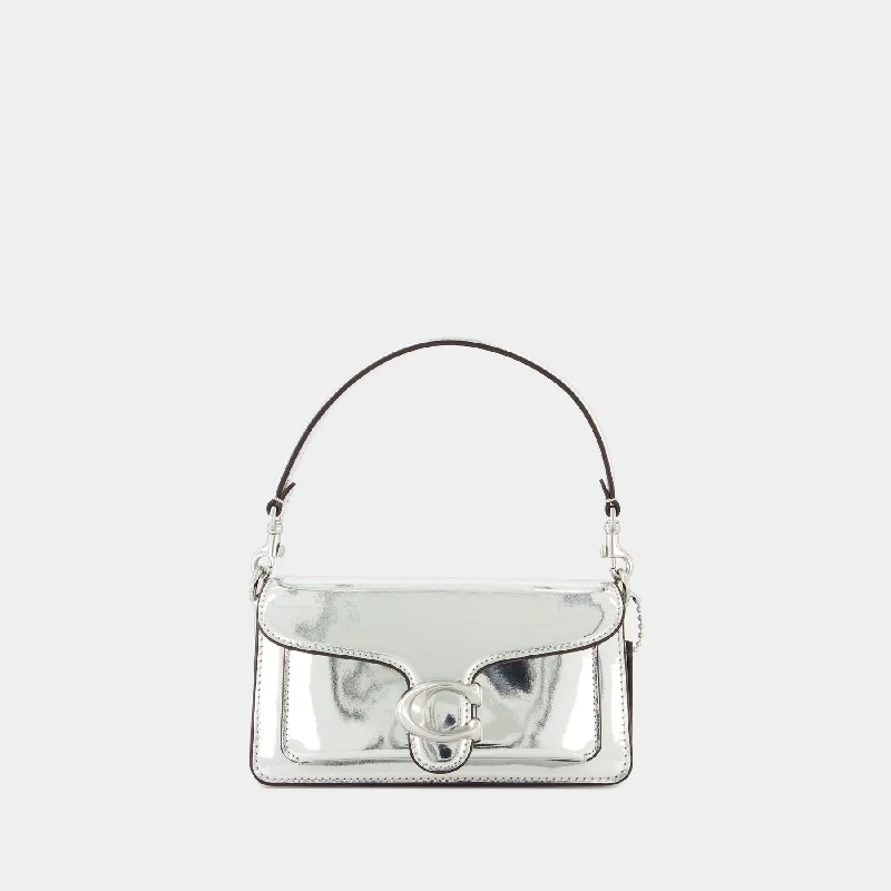 Coach bags with a chain - link trim and a leather body for a modern edgeTabby 20 Hobo Bag  - Coach - Leather - Silver