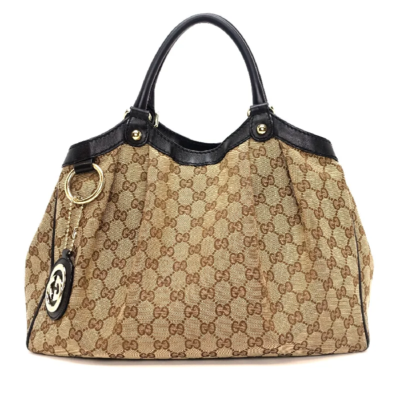 Gucci backpacks for women with a hidden back pocketSukey Monogram Canvas Medium Tote Bag