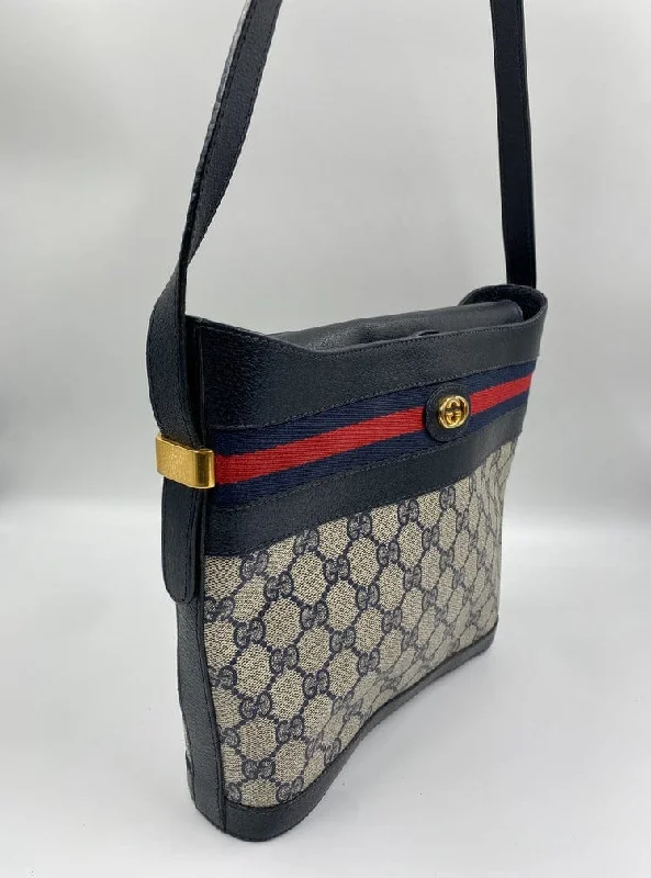 Gucci crossbody bags for women with adjustable leather strapsVintage Gucci Monogram Canvas Bag