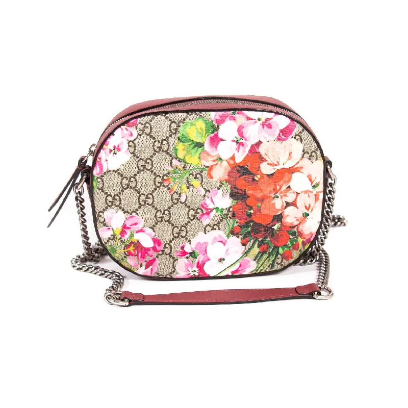 Women Gucci bags with a magnetic snap closure for easy accessGucci Blooms Camera Crossbody Bag