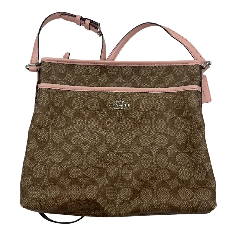 Coach Rogue bags with a detachable shoulder strap for versatile carryingCrossbody Designer By Coach In Brown, Size:Medium