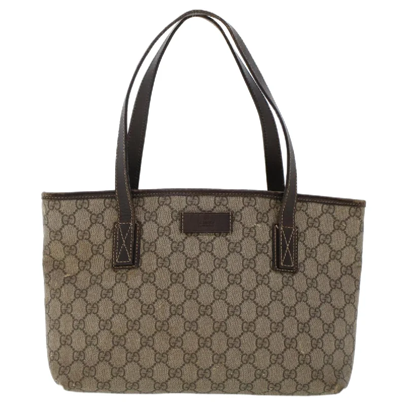 Gucci Marmont bags for women with a contrast - colored interiorGUCCI GG Canvas Tote Bag PVC Leather Beige 211138  ac1991