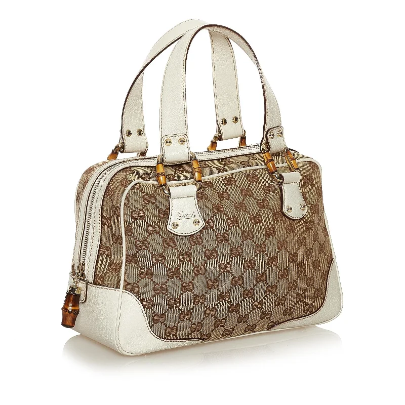 Ladies Gucci Dionysus bags with a star - shaped charmGucci Bamboo GG Canvas Handbag (34529)