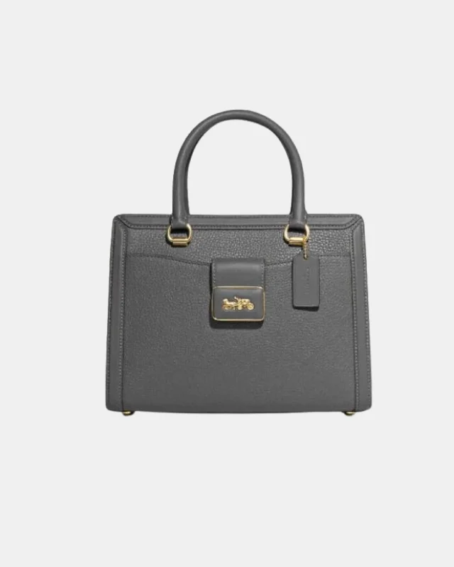 Coach Tabby bags with a classic turnlock closure for a timeless styleCoach Grace Carryall Carriage Logo Satchel (Small)