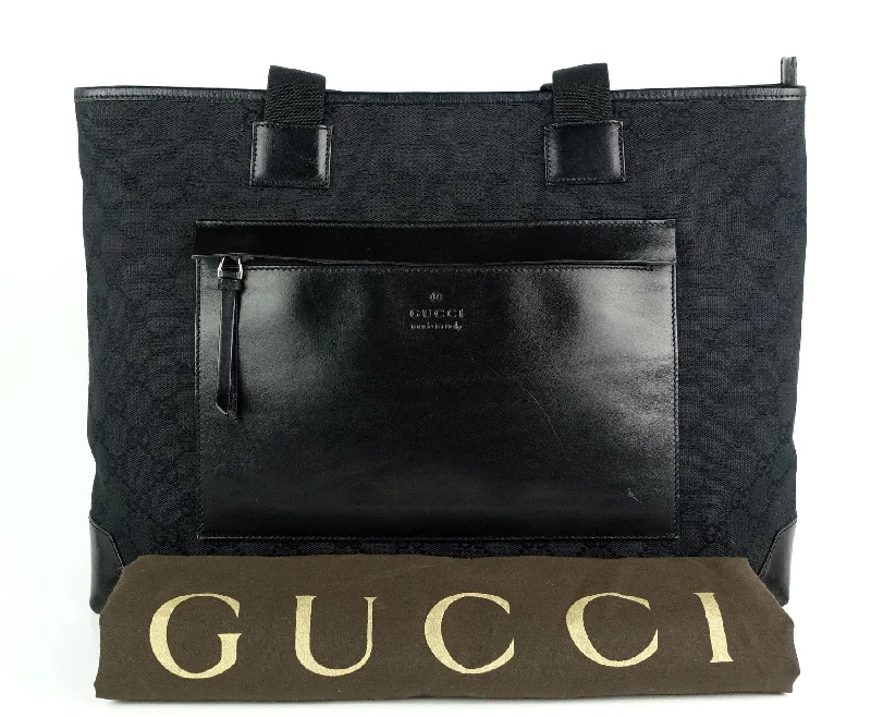 Small - sized Women Gucci shoulder bags for evening outingsEast West Monogram Canvas Front Pocket Tote Bag