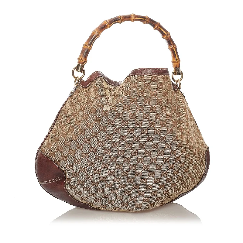 Ladies Gucci Dionysus bags with a star - shaped charmGucci Bamboo GG Canvas Peggy Satchel (27270)