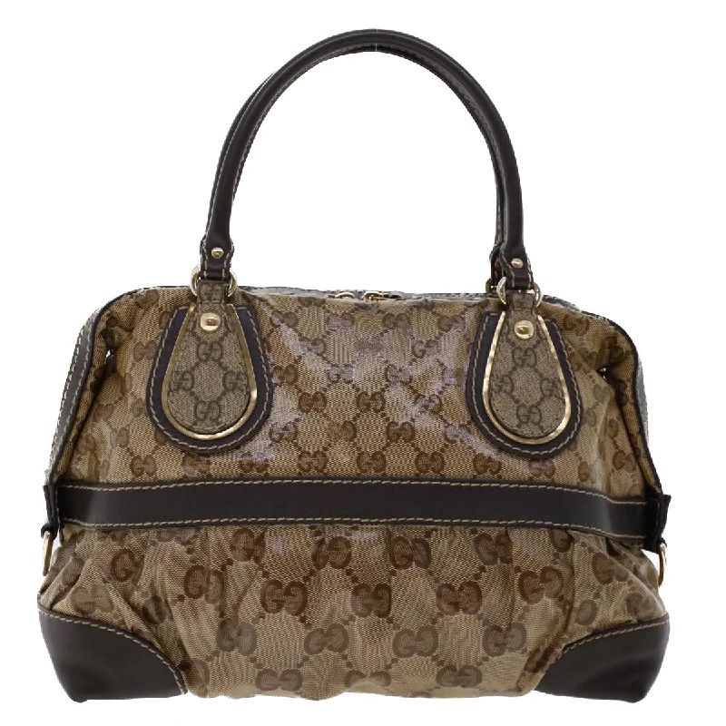 Gucci Dionysus bags for women with tiger - head claspsGUCCI GG Canvas Hand Bag Coated Canvas Beige Dark Brown 223962  hk739