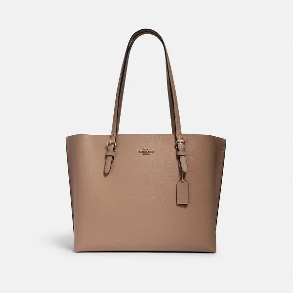 Ladies Coach Rogue bags with a star - shaped charm for a playful touchCoach Mollie Tote Taupe Oxblood