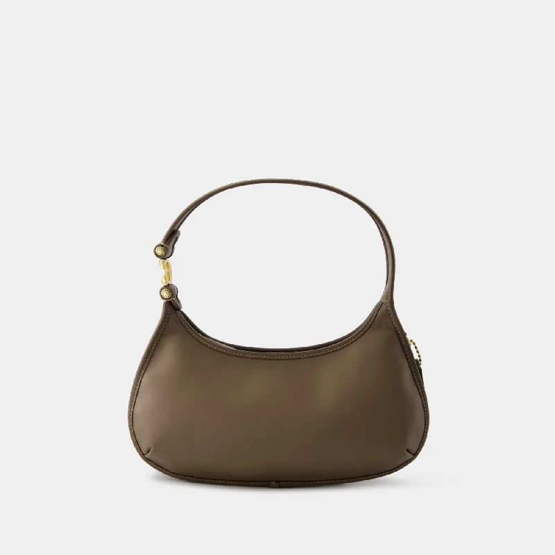 Coach Borough bags with a contrast - stitched handle for a unique lookEve Hobo Bag  - Coach - Leather - Dark Stone