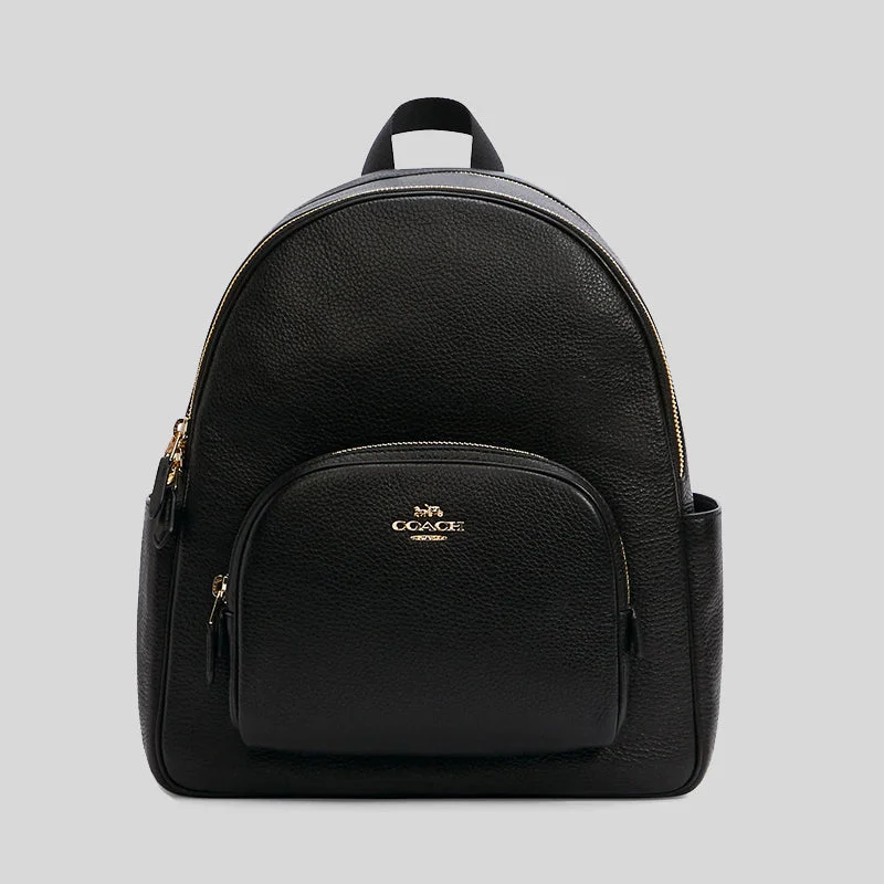 Coach bags with a front - zip pocket for small items like keys and cardsCoach Court Backpack Black 5666