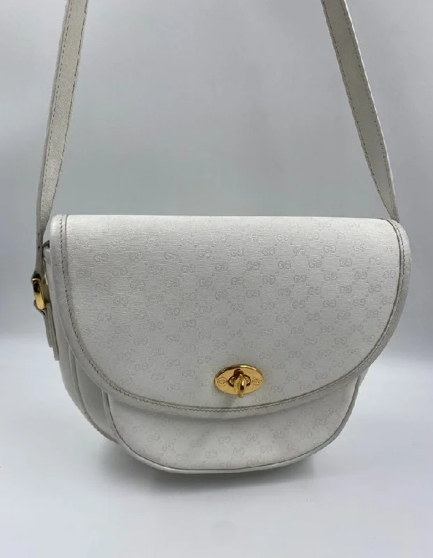 Women Gucci bags with a detachable mirror insideVintage Gucci Canvas Crossbody Bag