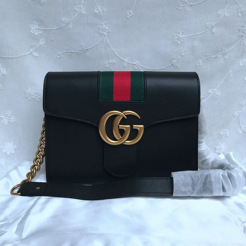 Women Gucci bags with a chain - link trim and a leather bodyBC - GUCCI BAG - 1313