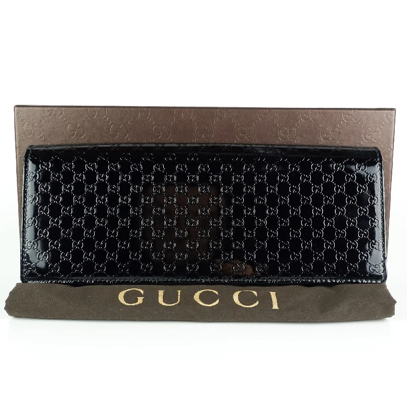 Women Gucci bags with a zippered interior pocketBroadway Microguccissima Patent Leather Bag