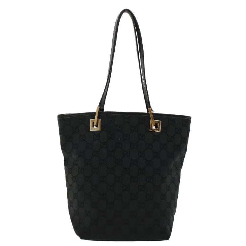 Ladies Gucci shoulder bags with a tassel decorationGUCCI GG Canvas Shoulder Bag Black 0021099 002058  ep1111