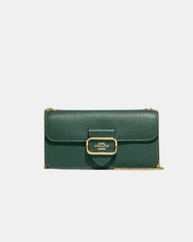 Coach Rogue bags with a detachable shoulder strap for versatile carryingCoach Morgan Crossbody Green