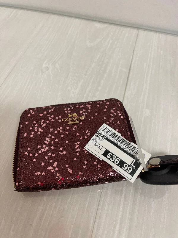 Coach Rogue bags featuring the signature C - hardware for a branded lookWallet By Coach, Size: Small