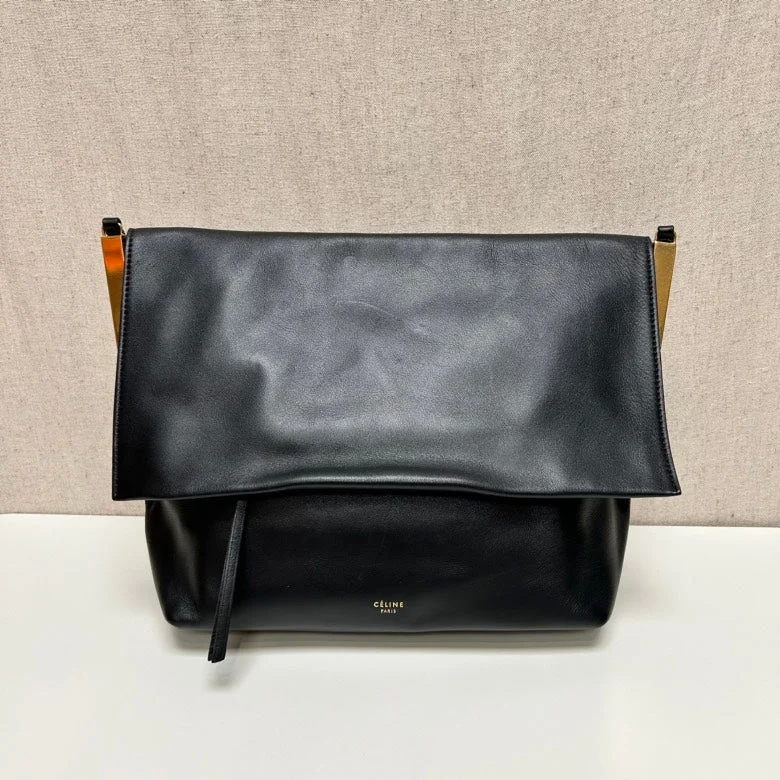 Compact Celine Clutch Bags for Glamorous EveningsCeline Black Leather Crossbody Bag Medium