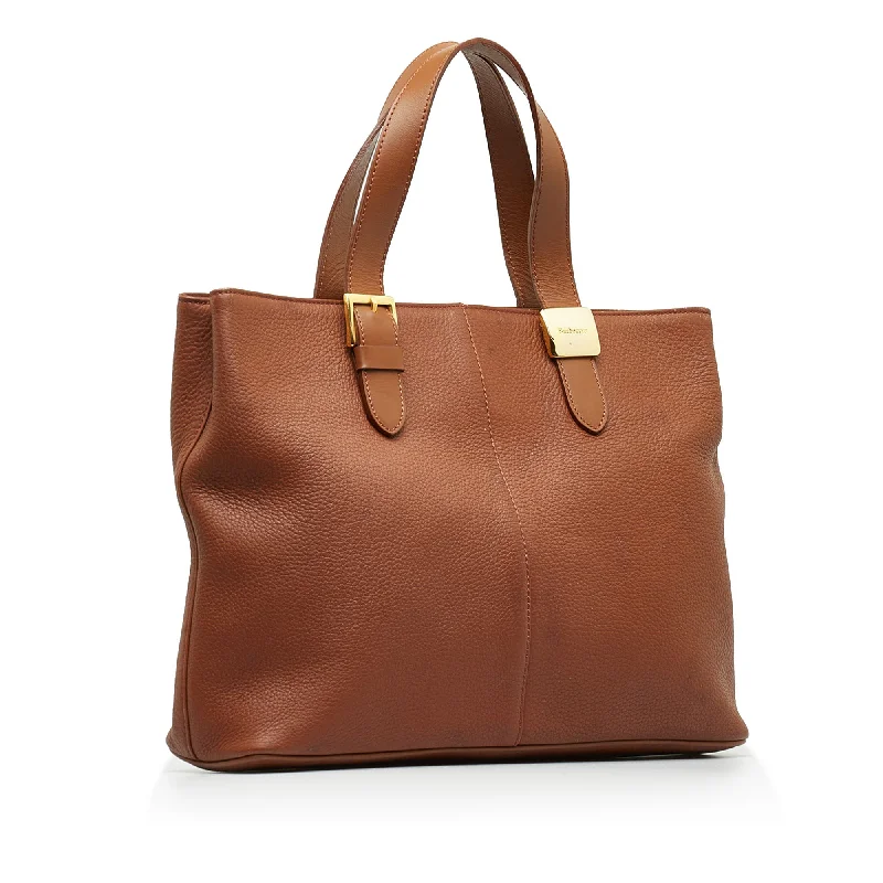 Sustainable Burberry Bags Made from Recycled MaterialsBrown Burberry Leather Tote