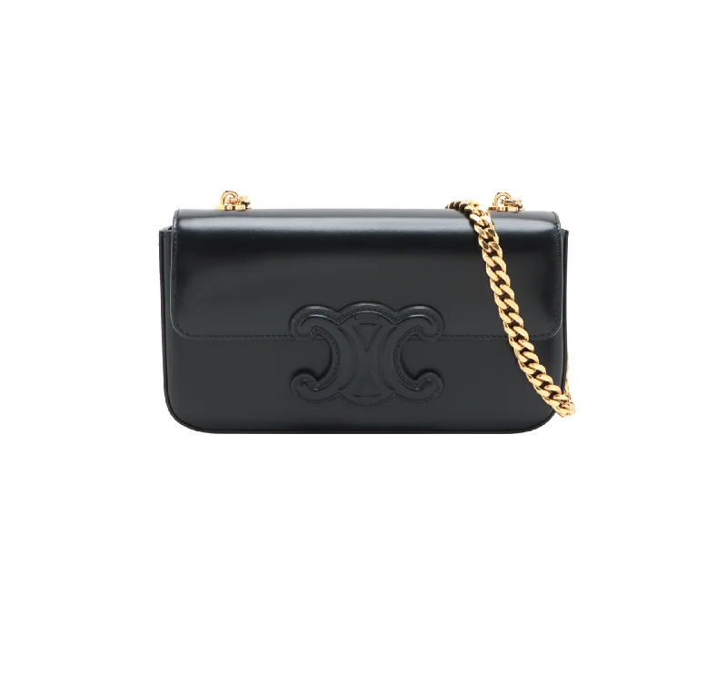 Designer Celine Bags for Fashion - Forward IndividualsCELINE Triomphe Leather Chain shoulder bag