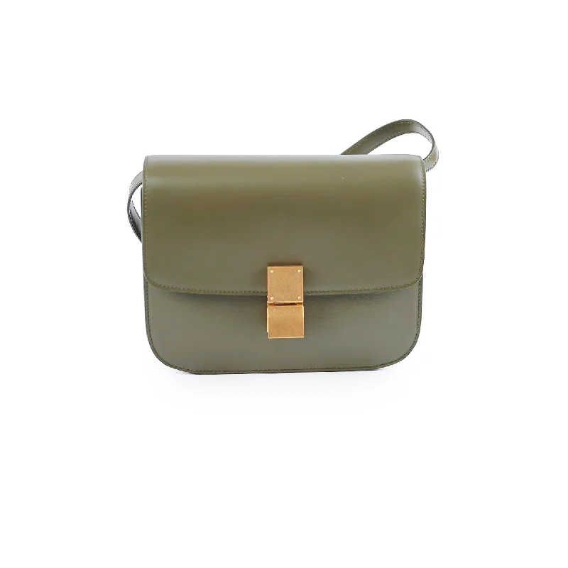 Minimalist Celine Bags for a Sleek and Chic LookCeline Medium Box Bag Olive