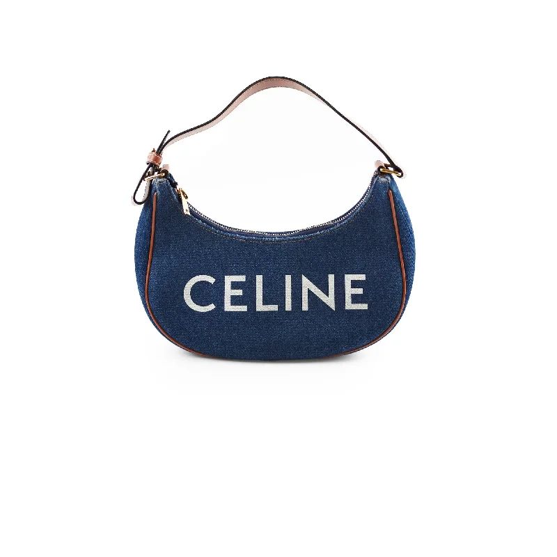 Monogrammed Celine Bags for a Personalized TouchCeline Medium Ava Denim Shoulder Bag