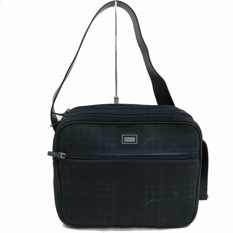 Travel - Approved Burberry Carry - on BagsBrand Inspired Burberry Shoulder Bag Navy Blue PVC (SHC1-15188)