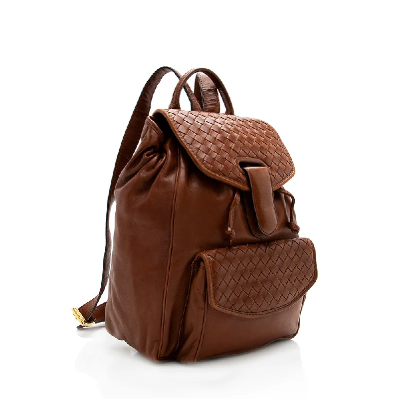 Bottega Veneta bags for stargazing nightsBottega Veneta Vintage Intrecciato Nappa Backpack (SHF-18566)