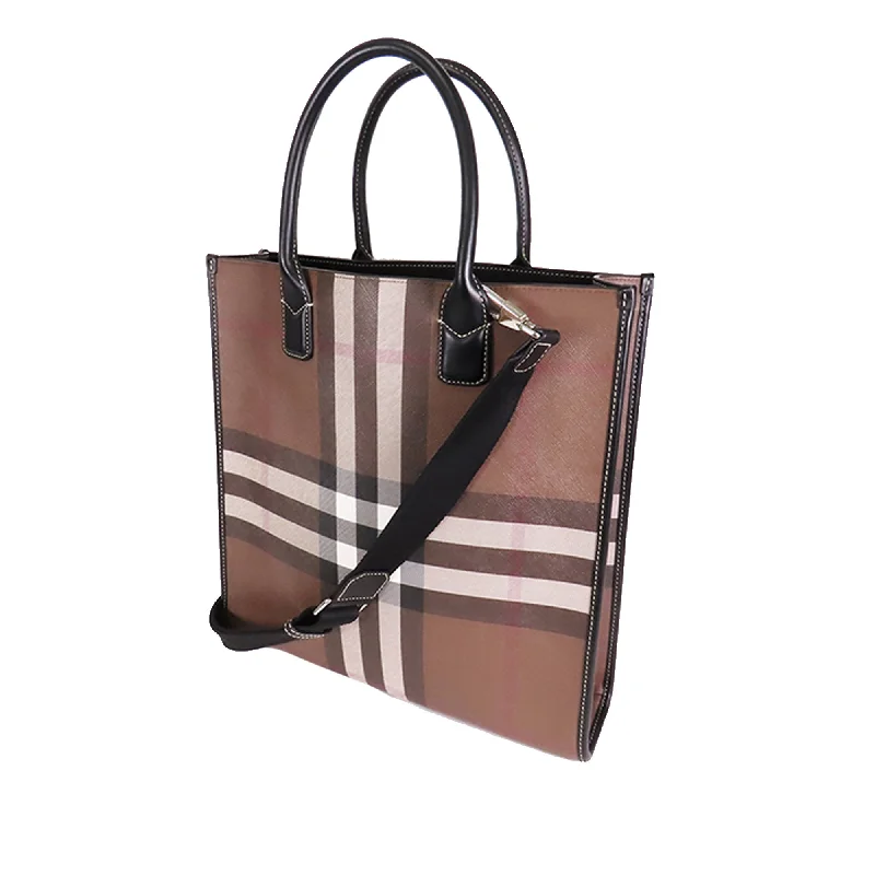 Adjustable Strap Burberry Messenger BagsBrown Burberry Slim Denny Vertical Tote Satchel