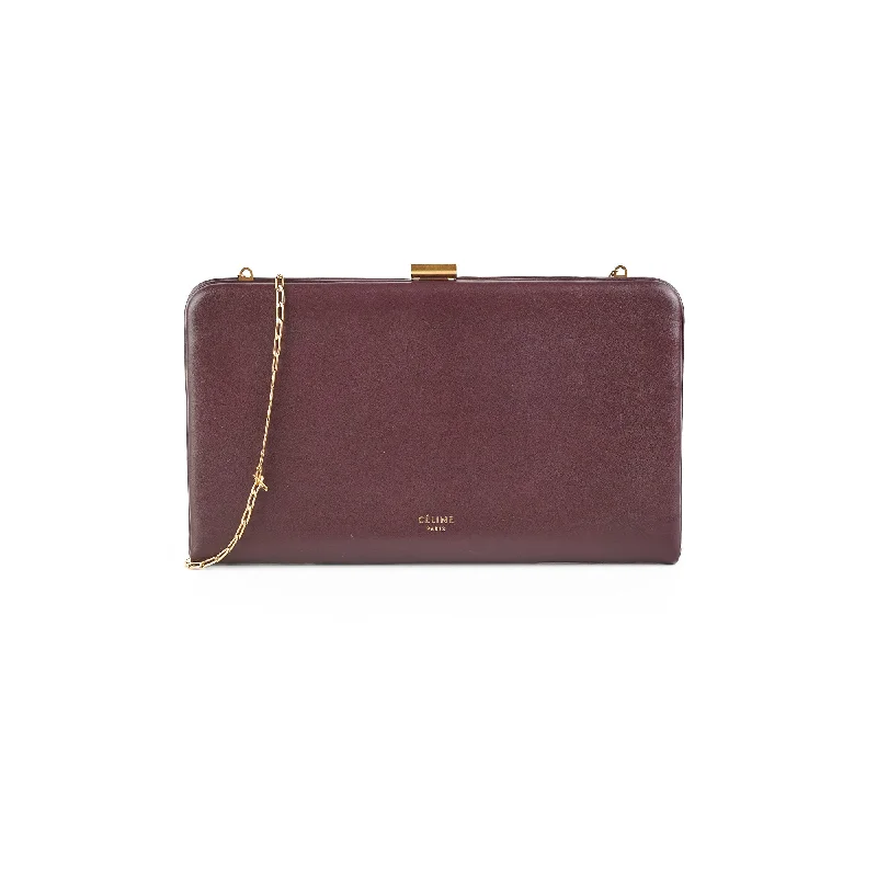 Metallic Celine Bags for a Statement - Making LookCeline Burgundy Wallet On Chain