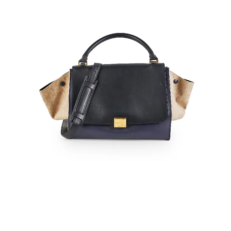 Celine Bags with Multiple Compartments for OrganizationCeline Medium Trapeze Navy/Black