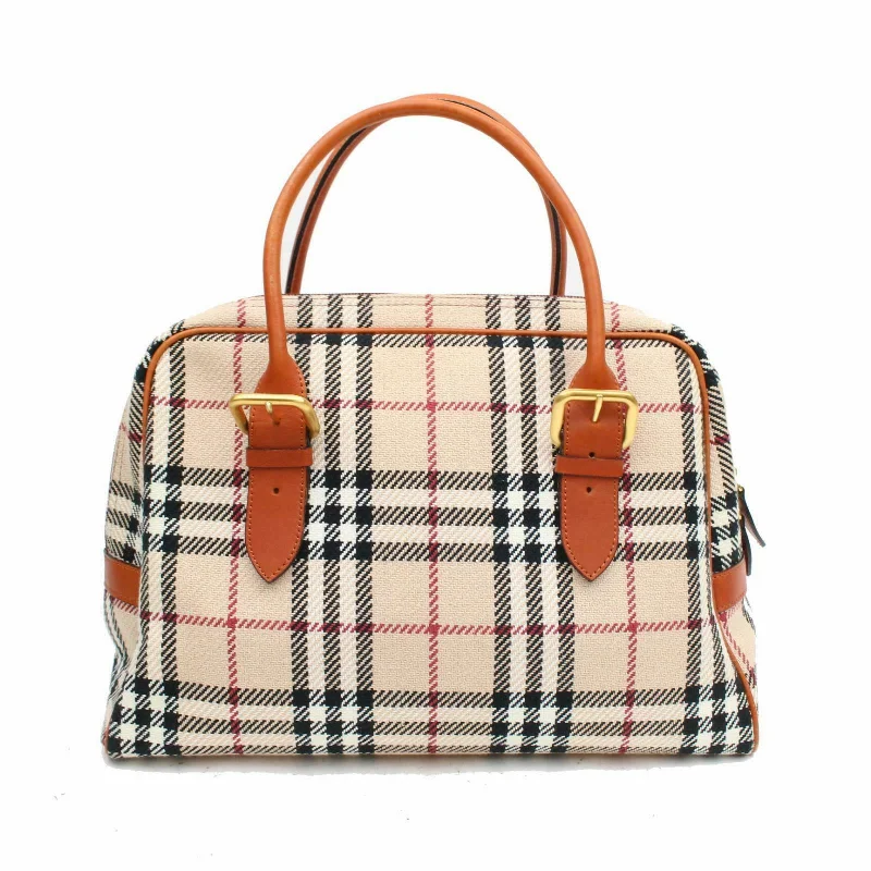 Minimalist Burberry Bags for a Sleek LookBrand Inspired Burberry Hand Bag Beige Canvas (SHC7-11072)