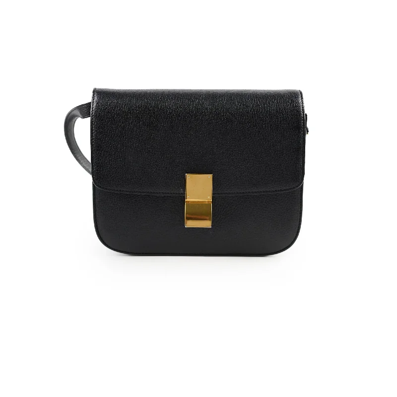 Water - Resistant Celine Beach Bags for Summer FunCeline Medium Classic Box Black