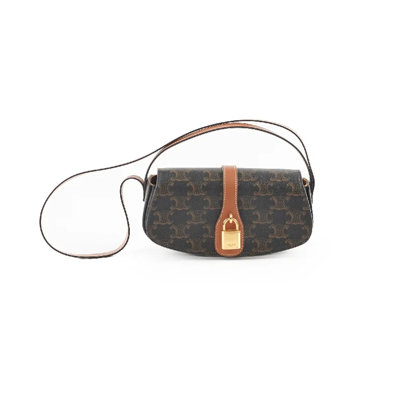 Adjustable Strap Celine Messenger Bags for ComfortCeline Triomphe Tabou Clutch with Strap Brown/Tan