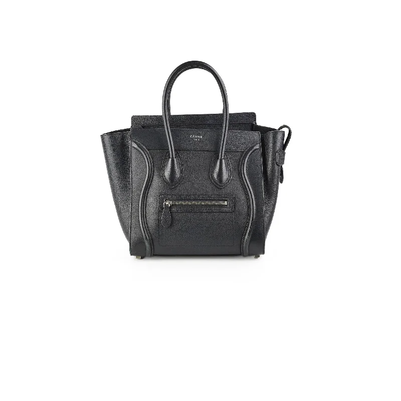 Designer Celine Bags for Fashion - Forward IndividualsCeline Micro Luggage Black Bag