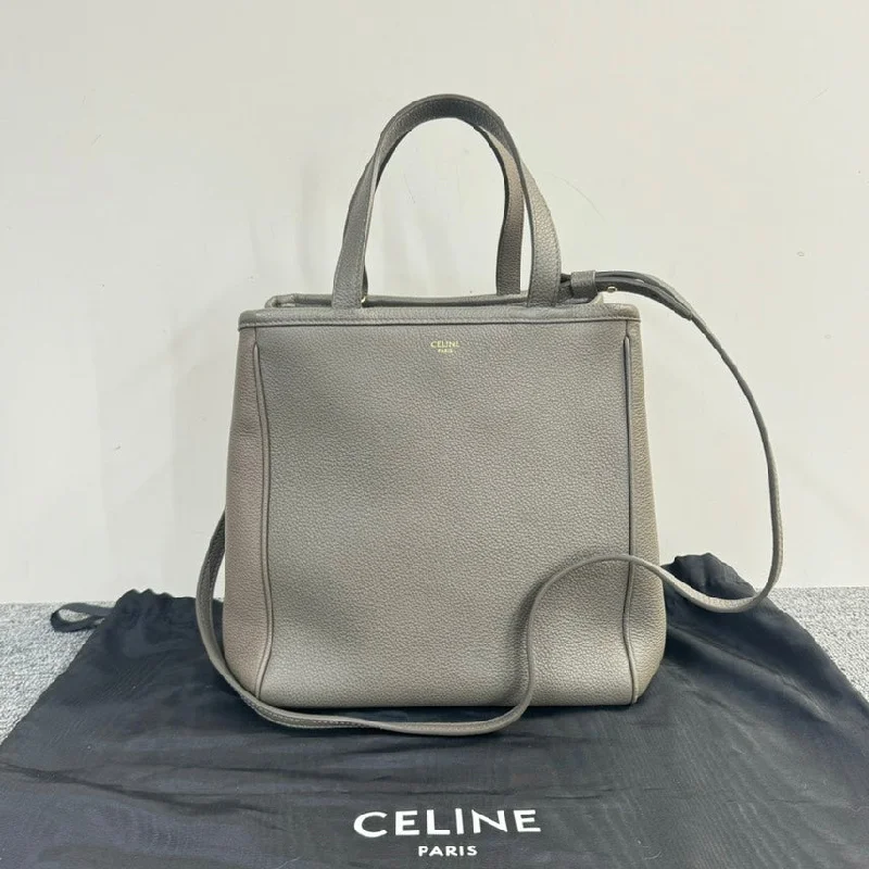 Affordable Replica - Style Celine BagsCeline Fold Cabas Tote Bag Greige Leather Medium