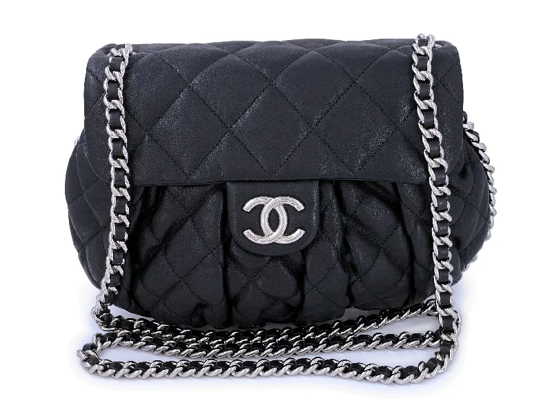 Chanel Colorful Handbag for Spring OutfitsChanel Black Chain Around Quilted Crossbody Rounded Flap Bag SHW