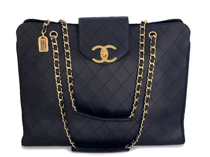 Chanel Small Crossbody Bag for TravelChanel Vintage Black Quilted Supermodel XL Weekender Tote Bag 24k GHW